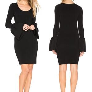 Elizabeth and James NWT Willomina Bell Sleeved Black Knit Dress